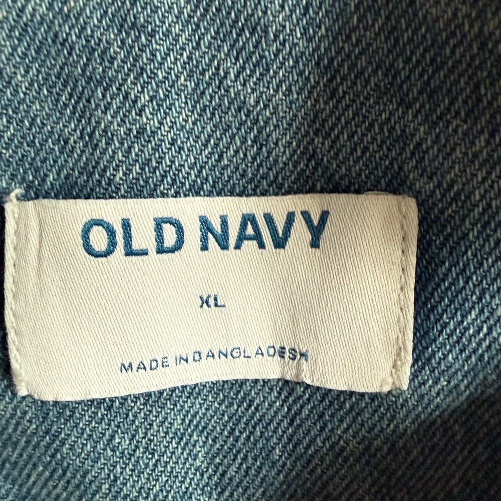 Old Navy Classic Blue Denim Overall Shorts - Picture 3 of 13